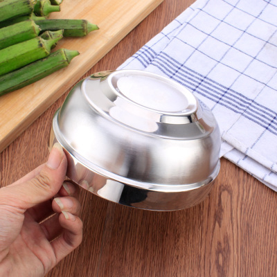 威力达通 304双层不锈钢拉面碗 12cm 个