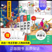 四大名著+思维导图视频版[5册] [正版]四大名著原著小学生版全4册 五年级下册必读的课外书老师阅读青少年版本三国演义水