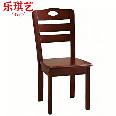 乐琪艺 实木餐椅 胡桃色41*43*90cm 把