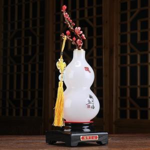 家柏饰(CORATED)琉璃玉葫芦摆件玉石工艺品创意客厅玄关酒柜电视柜装饰品