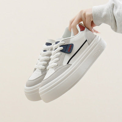 秋季新款透气ins潮韩版皮面鞋女学生街拍跑步运动休闲鞋_113