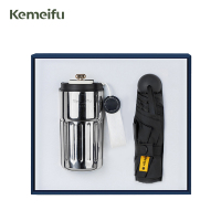 珂美芙 316不锈钢数显咖啡杯+雨伞商务礼盒 黑色450ml 套