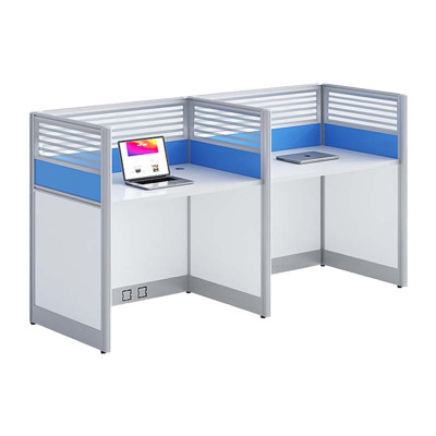 汉诺鑫威办公桌员工位桌椅组合经济型工位挡板电脑桌财务屏风卡座双人位(不含椅)