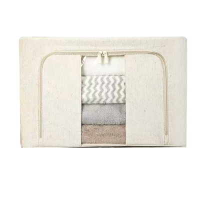 铂锜澳 棉麻收纳箱/50*40*33cm/个