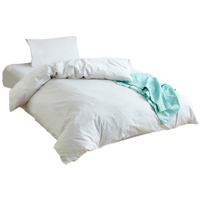 美帮汇大学宿舍单人床三件套全棉床单寝室六件套 风高中生90cm白被套