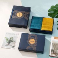 洁玉 舒沁毛巾两条装礼盒J2021F-01B 26*19*5.5cm/盒