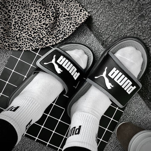 彪马(PUMA)男女鞋新款休闲运动鞋情侣沙滩鞋拖鞋372280-01 ZP