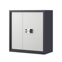 缑氏指纹电子保密柜钢制密码文件柜档案柜矮柜资料柜办公柜 单节灰白:国保锁