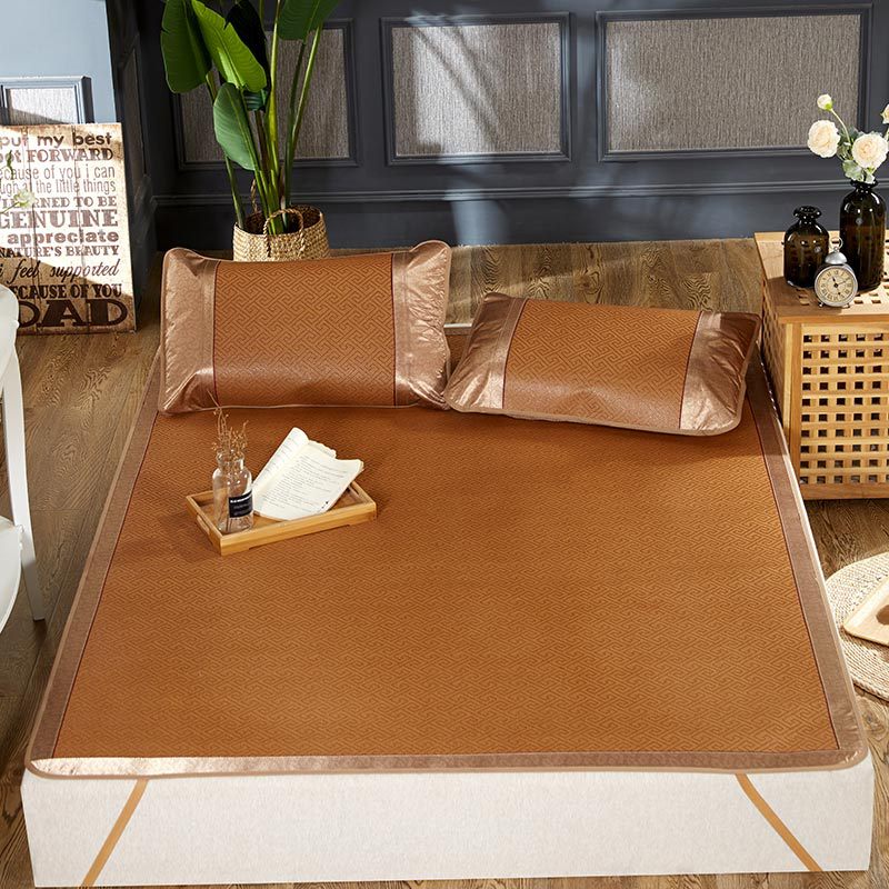 夏季可折叠床上用品藤席1.5米