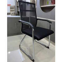 依诗幕会议接待椅子弓字型电脑椅家用椅子黑色