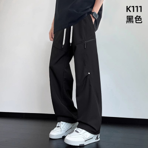 啄木鸟工装裤子男款春秋季直筒休闲长裤美式潮牌青少年伞兵冲锋裤