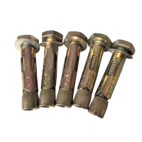 vzi 镀彩锌帽型六角头地板膨胀螺栓 M12*80(10个) 包