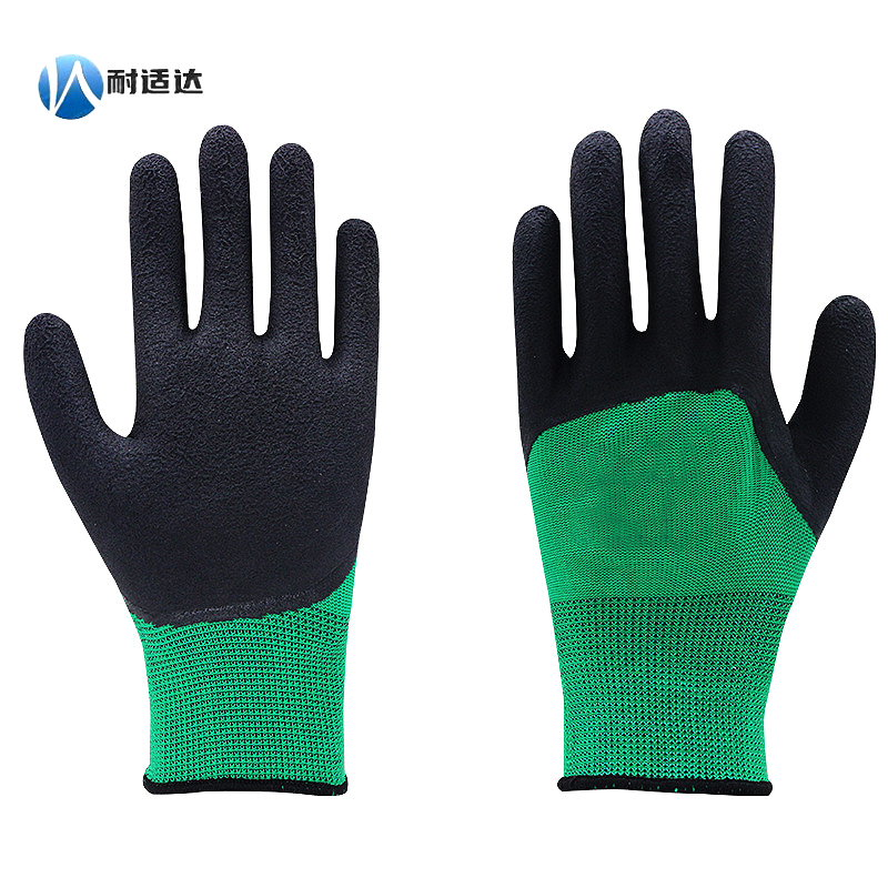 耐适达 天然乳胶全挂浸胶手套D302/双