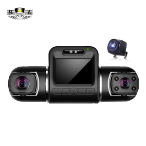 强泰行车记录仪三镜头360全景停车监控M8(128G)