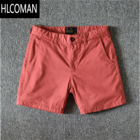 HLCOMAN休闲短裤男潮修身纯色三分四分裤夏季潮牌弹力3分4分裤超短裤
