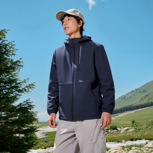 361°运动外套男秋冬加绒软壳防风防泼水开衫风衣跑步上衣