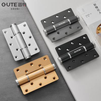 固特GUTE 5寸隐形门合页带闭门器缓冲隐形液压弹簧合页自动关门定位铰链入锁关门 LF/BF