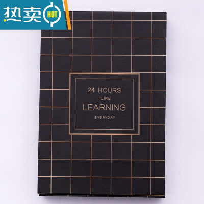 敬平北欧ins高清化妆镜收纳盒 桌面折叠宿舍公主台式梳妆学生便携镜子便携式用镜 黑 格子