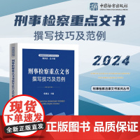 2024新书 刑事检察重点文书撰写技巧及范例 张建忠 主编 中国检察出版社 9787510231179