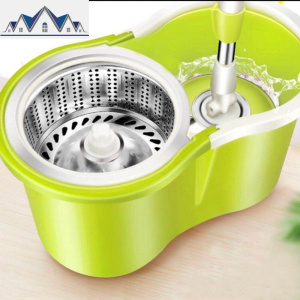 家用旋转拖把桶懒人免手洗不锈钢自动干湿两用好神拖地墩布头替 三维工匠