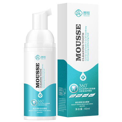 西铂洁牙慕斯清新口腔去除口臭烟渍牙去口气按压式泡沫牙膏清新口气去黄牙龈护理