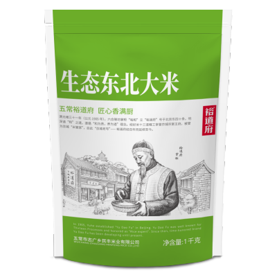 裕道府 生态东北大米(单层袋真空装)1kg 袋