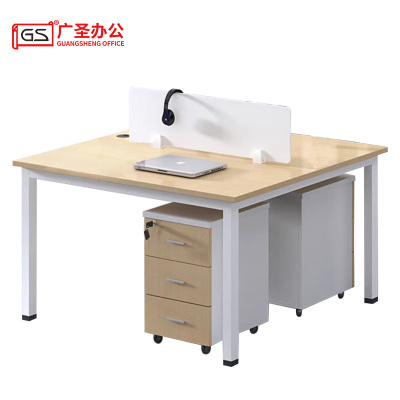 GS广圣 办公桌电脑桌职员桌工位钢木桌双人位 JH13142 张