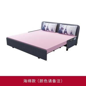 森美人沙发床可折叠客厅双人1.5米小户型两用布艺1.2乳胶推拉多功能1.8