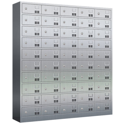 攸形不锈钢餐盘柜50门钥匙款1675*400*1800mm台