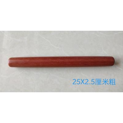 枣木实木红心擀面杖家用大号压面棍小号饺子皮专用红木两头尖 敬平 平粗的长25厘米中间直径2.5厘米