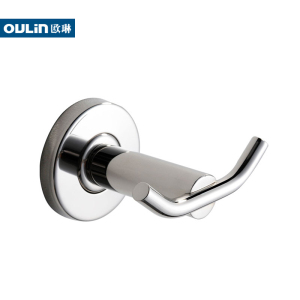 欧琳(OULIN) 卫浴挂件 五金挂钩 挂衣钩 衣帽钩 浴室挂钩 双钩衣帽钩GB111 GB111