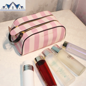 收纳包 双拉链 大容量化妆包洗漱包便携手拿随身旅行 化妆包 三维工匠 双拉链收纳包