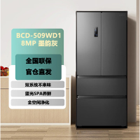 容声 BCD-509WD18MP 墨韵灰 509升法式多门四开门电冰箱家用一级能效风冷无霜双循环变频节能超薄