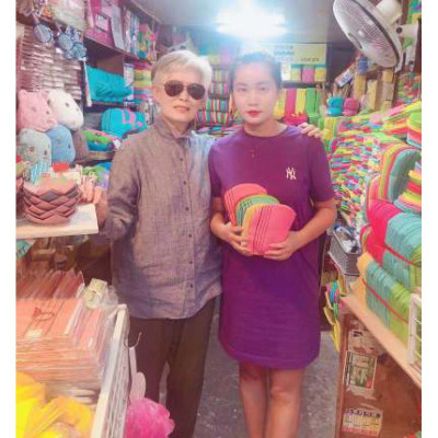 韩国搓澡巾老奶奶灰巾去污去灰浴角质擦下强力搓澡灰搓泥洗澡巾三维工匠浴球