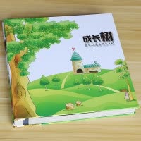 diy相册本宝宝成长纪念册手工粘贴式覆膜像册影集儿童创意记录册 三维工匠 18寸星空之旅黑卡[40张内页] 40页
