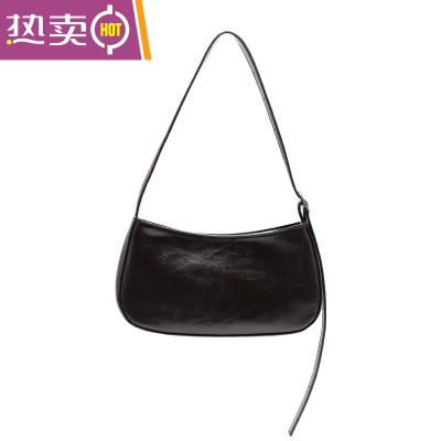 NEWLAKE包包女2021夏季新款欧美设计师简约百搭腋下包油蜡皮手提包小包