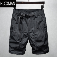HLCOMAN高端夏季速干休闲短裤男美式宽松耐磨男士工装五分裤潮牌中裤男款