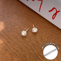 纯银珍珠耳环2025新款养耳洞耳钉睡觉免摘简约耳饰女高级感送女朋友老婆情人节七夕生日礼物