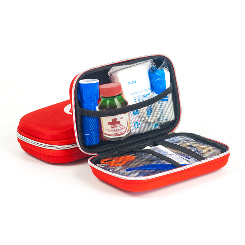 急救包户外旅行便携车载野外小型家用健康防疫灾学生存应急包 红色19