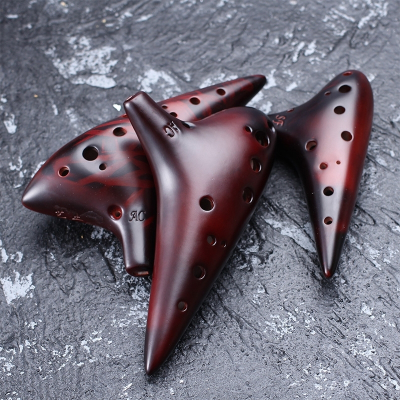 初学入门包教会12孔中音C调陶笛十二孔AC专业学生陶埙演奏6乐器普及款-紫梅