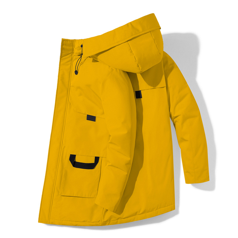 反季清仓冬季新款80白鸭绒羽绒服中长款男士加厚保暖大码羽绒服男