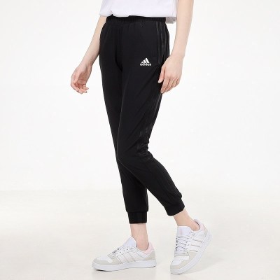 Adidas阿迪达斯裤子女裤2021新款运动裤收口束脚裤休闲长裤H50993