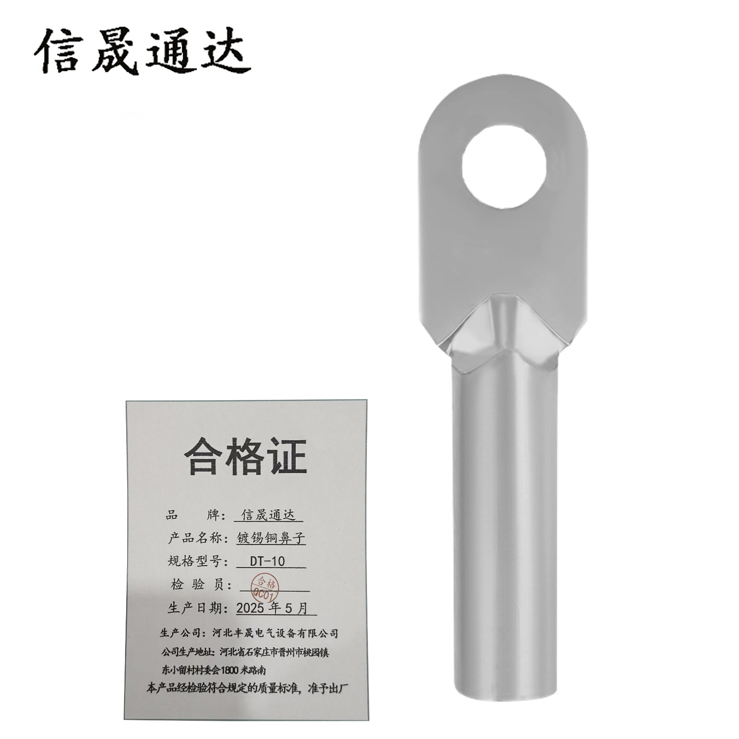 信晟通达 镀锡铜鼻子 DT-10 个