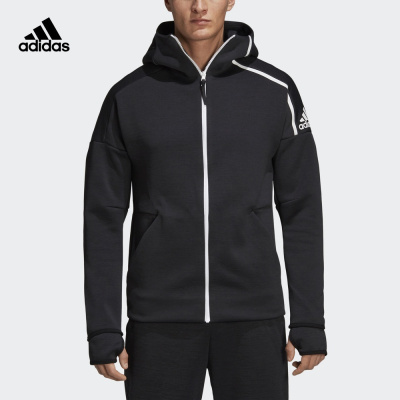 adidas阿迪达斯ZNE运动型格男针织夹克CY9903DM5543