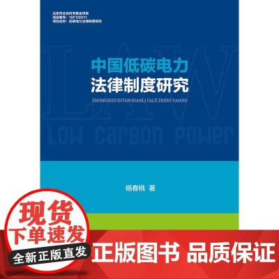 中国低碳电力法律制度研究