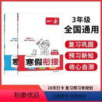 [两本装]寒假衔接语数 小学一年级 [正版]一本小学寒假衔接一二年级三四五六年级上册寒假语文阅读字帖数学口算作业人教版小