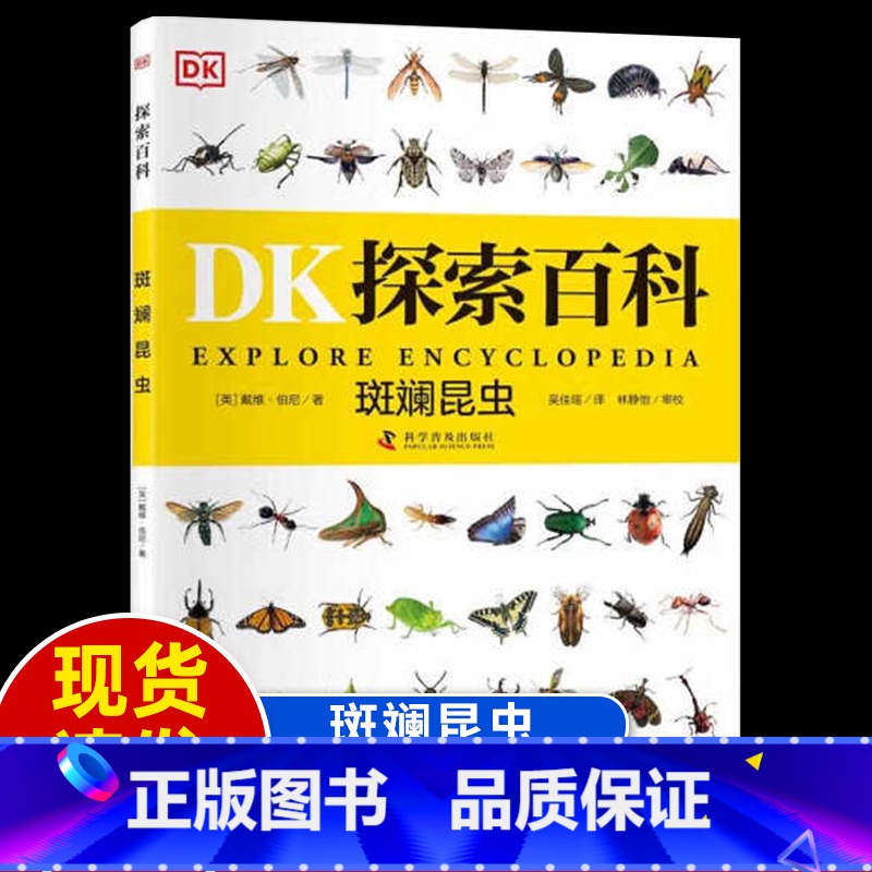[DK探索百科]斑斓昆虫 [正版]8册DK儿童自然探索百科全书大百科全套博物海洋植物昆虫动物人体地球气象矿物岩石少儿阅读