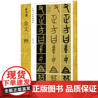 金文三种 毛公鼎/散氏盘/虢季子白盘 新书谱中国书法基础教程 金文大篆学习毛笔书法字帖 成人初学者入门技法练习高清临摹教