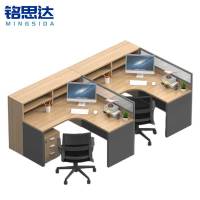 铭思达屏风办公桌F型双人位套