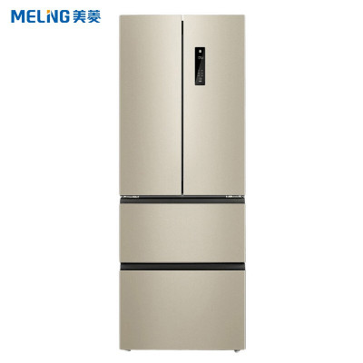 金色美菱（MELING）368升法式多门四开门冰箱双变频风冷无霜一级能效节能嵌入式家用电冰箱